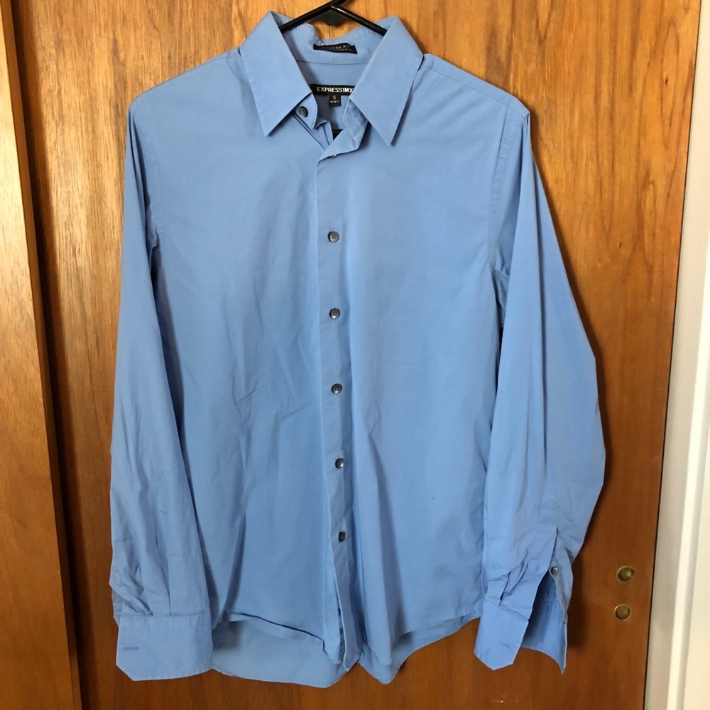 Express Light Blue Dress Shirt